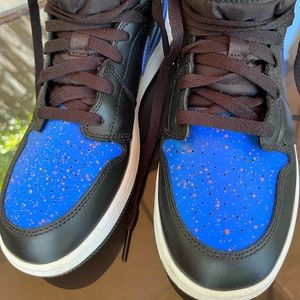 Air Jordan 1s Royal with Splatter